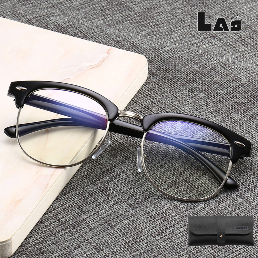 라스몰 블루라이트차단 추천 가벼운 반뿔테+ 케이스포함 8,000원