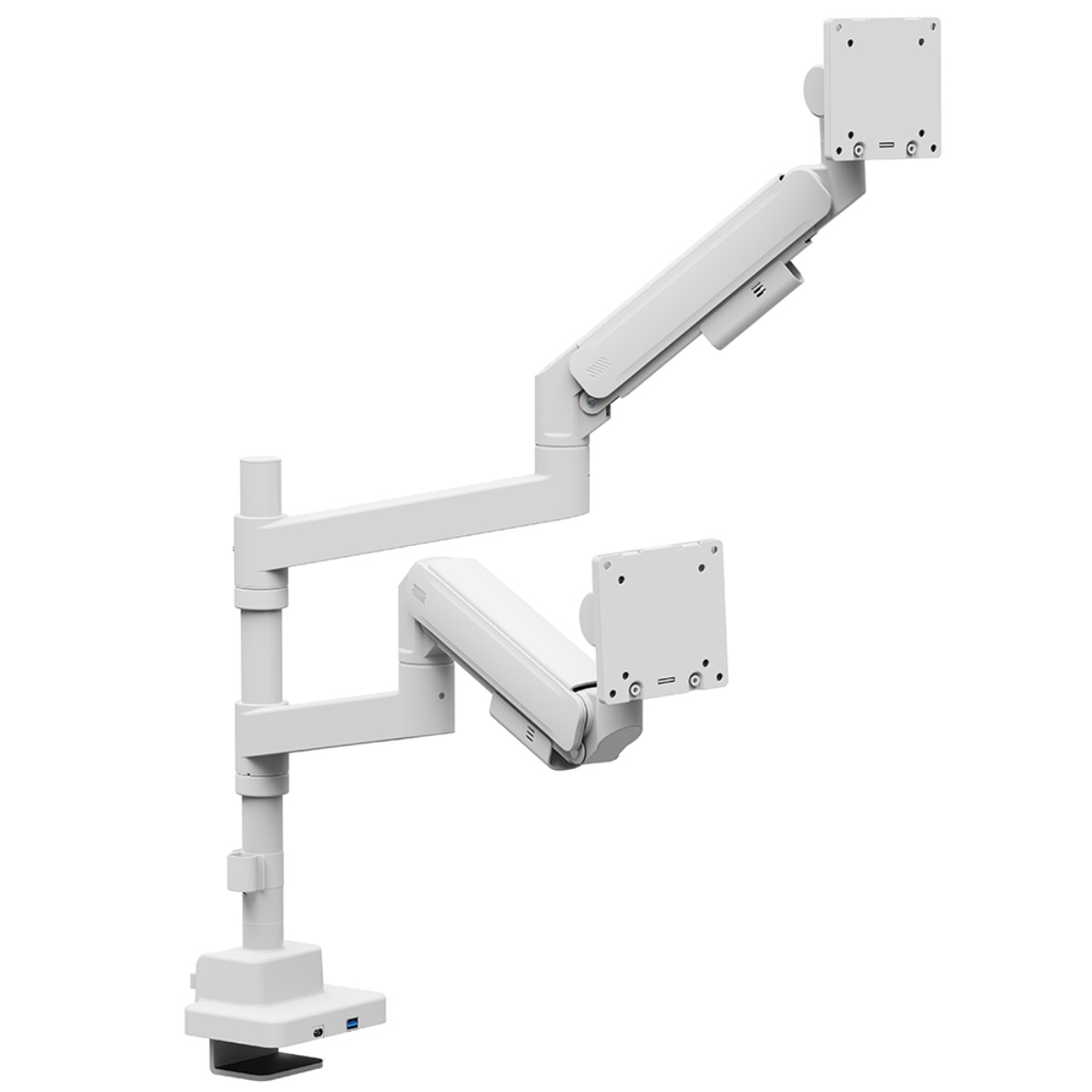 엔산마운트 UHML-25P 폴타입 울트라 초고중량 스프링 듀얼 모니터암 모니터거치대, UHML-25P 화이트, 1개 165,900원