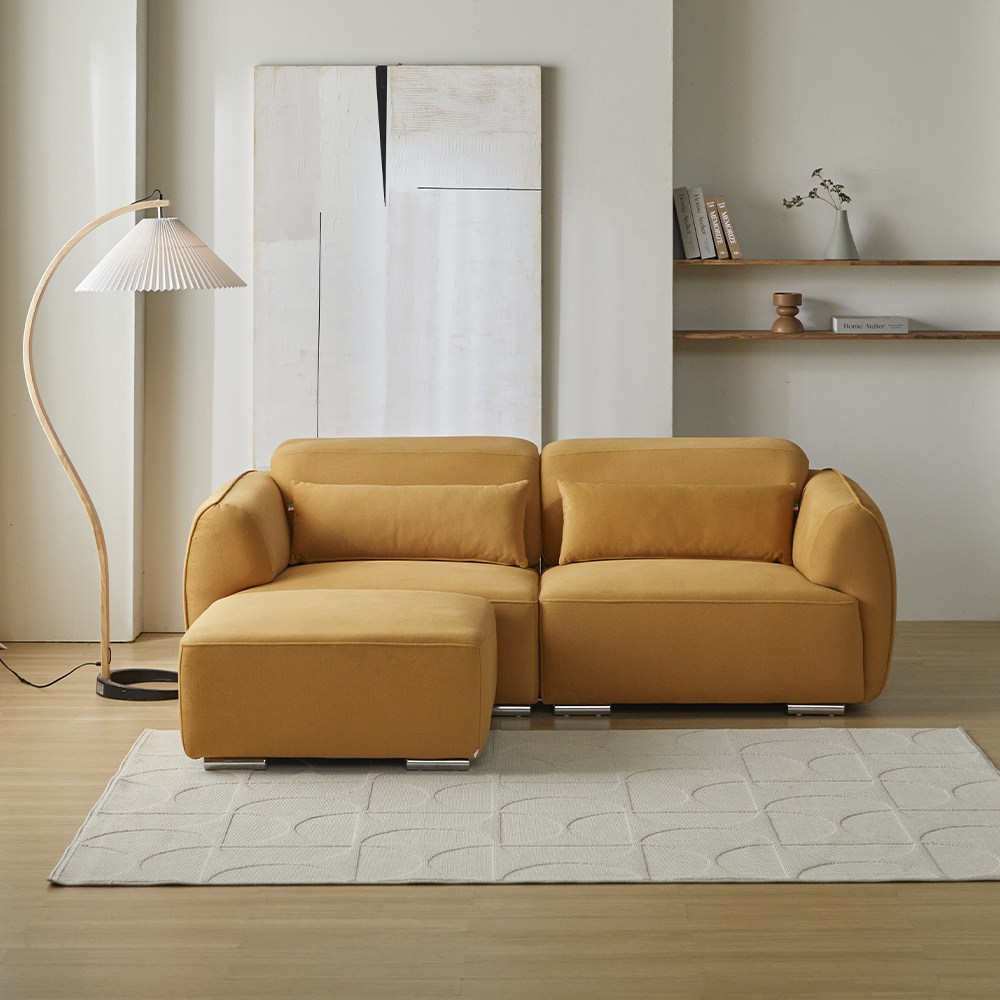 루브 3인용 타이보텍스 이지클린 넓은 모듈형 아쿠아 패브릭 소파 806,000원