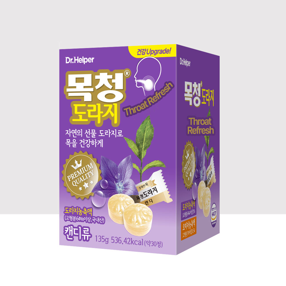 목청 도라지 30정 목캔디 건강사탕 목에좋은캔디, 135g, 1 6,000원