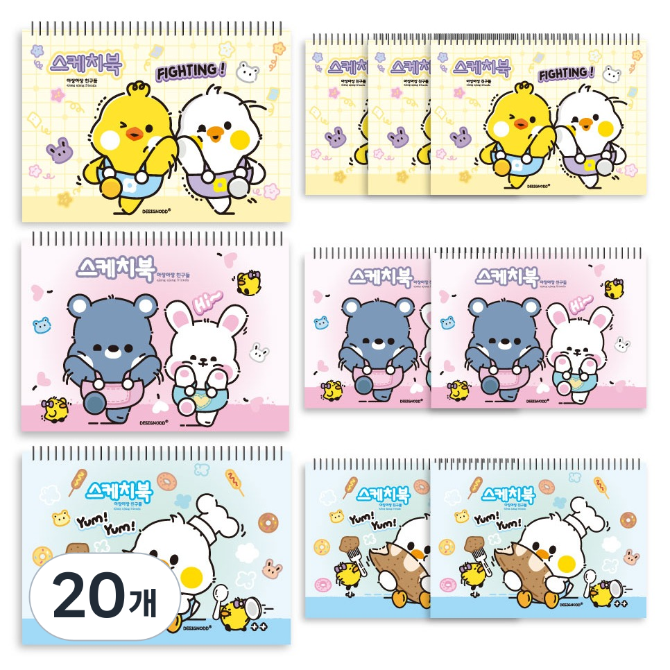 유아용 아장아장 스케치북 130g 랜덤발송 26,700원