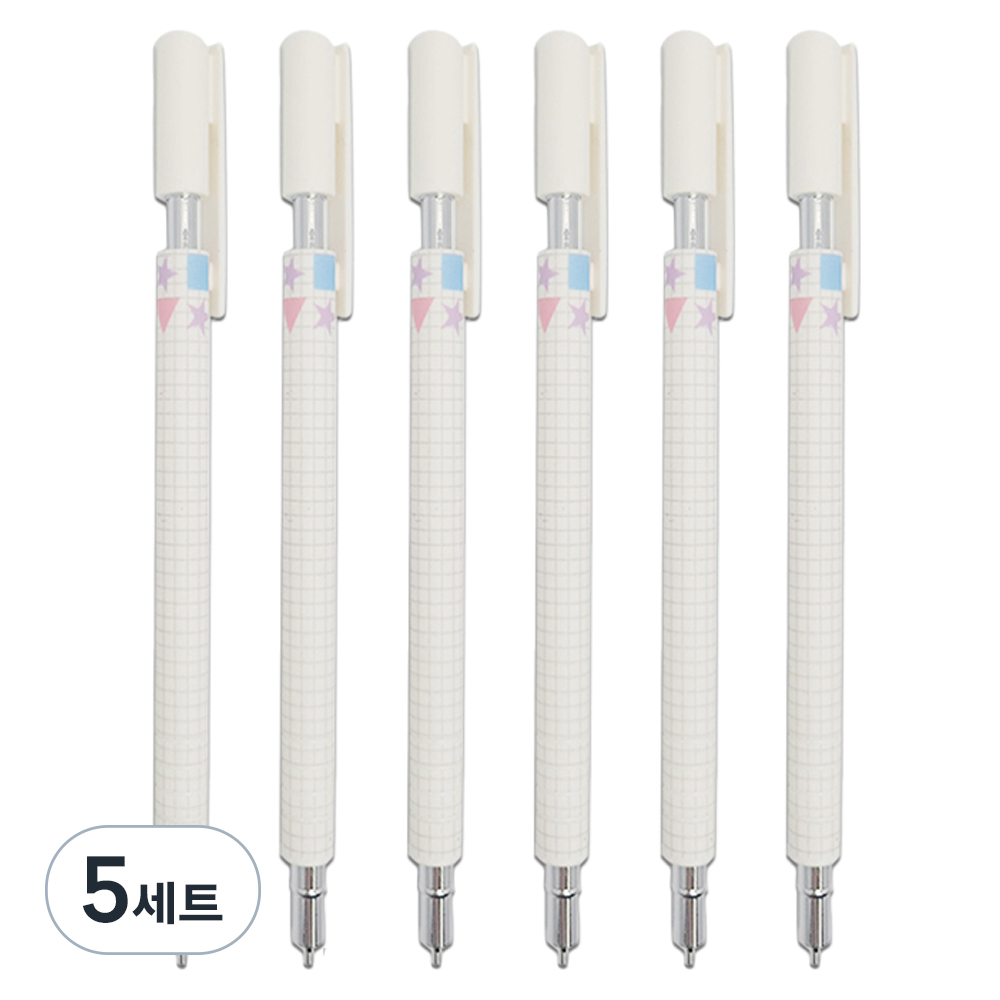 문구담 고급샤프 0.5mm 6p, 화이트, 5세트 44,500원