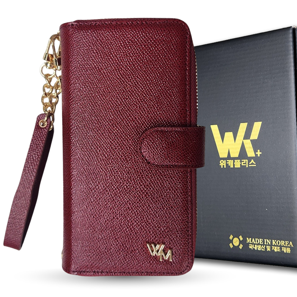 위케밀러 프리미엄 국산 천연 가죽 지갑 지퍼 다이어리 스트랩 핸드폰 케이스 39,800원