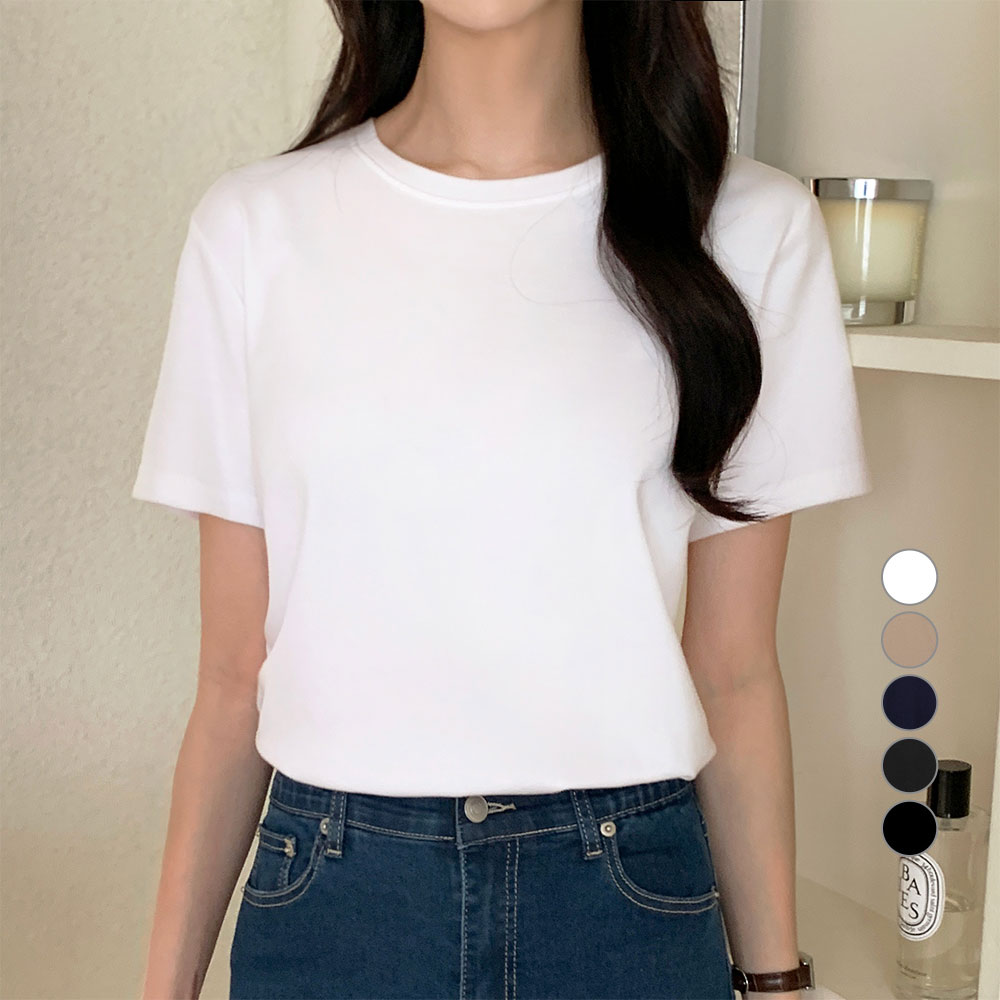 아피나르 베이직 고밀도 순면 반팔 티셔츠 6,900원