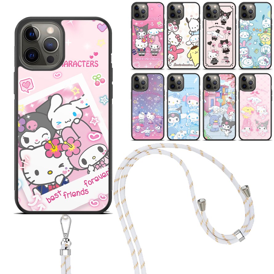 귀여운 산리오 스트랩 케이스 아이폰5 아이폰6 아이폰7 아이폰8 아이폰SE2 아이폰SE3 X XR XS MAX 17,200원