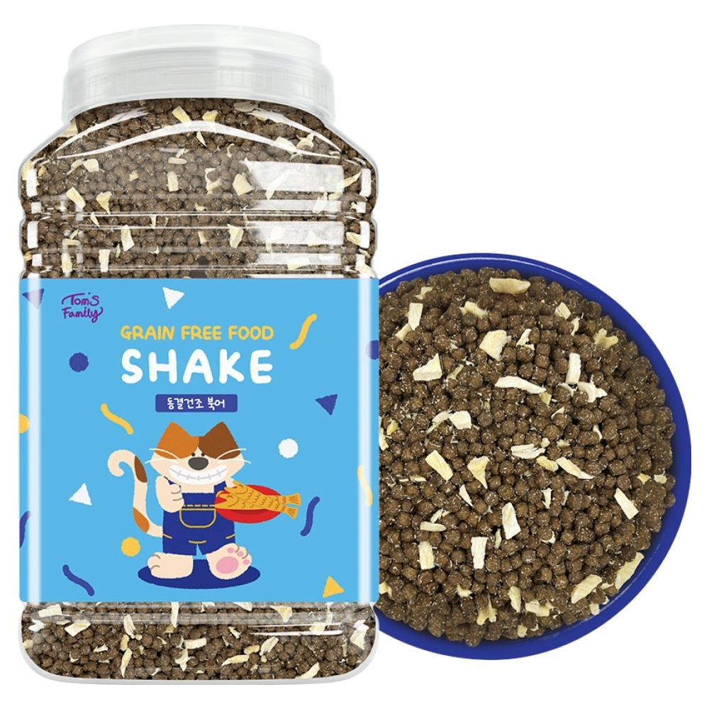 톰스패밀리 고양이 그레인프리 동결건조 북어 사료, 1개, 1.6kg, 닭가슴살 + 북어 24,800원
