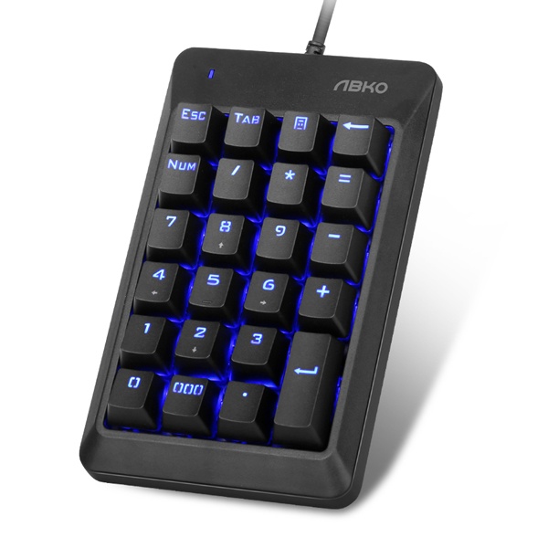ABKO HACKER K523 기계식 축교환 LED 키패드 적축 14,300원