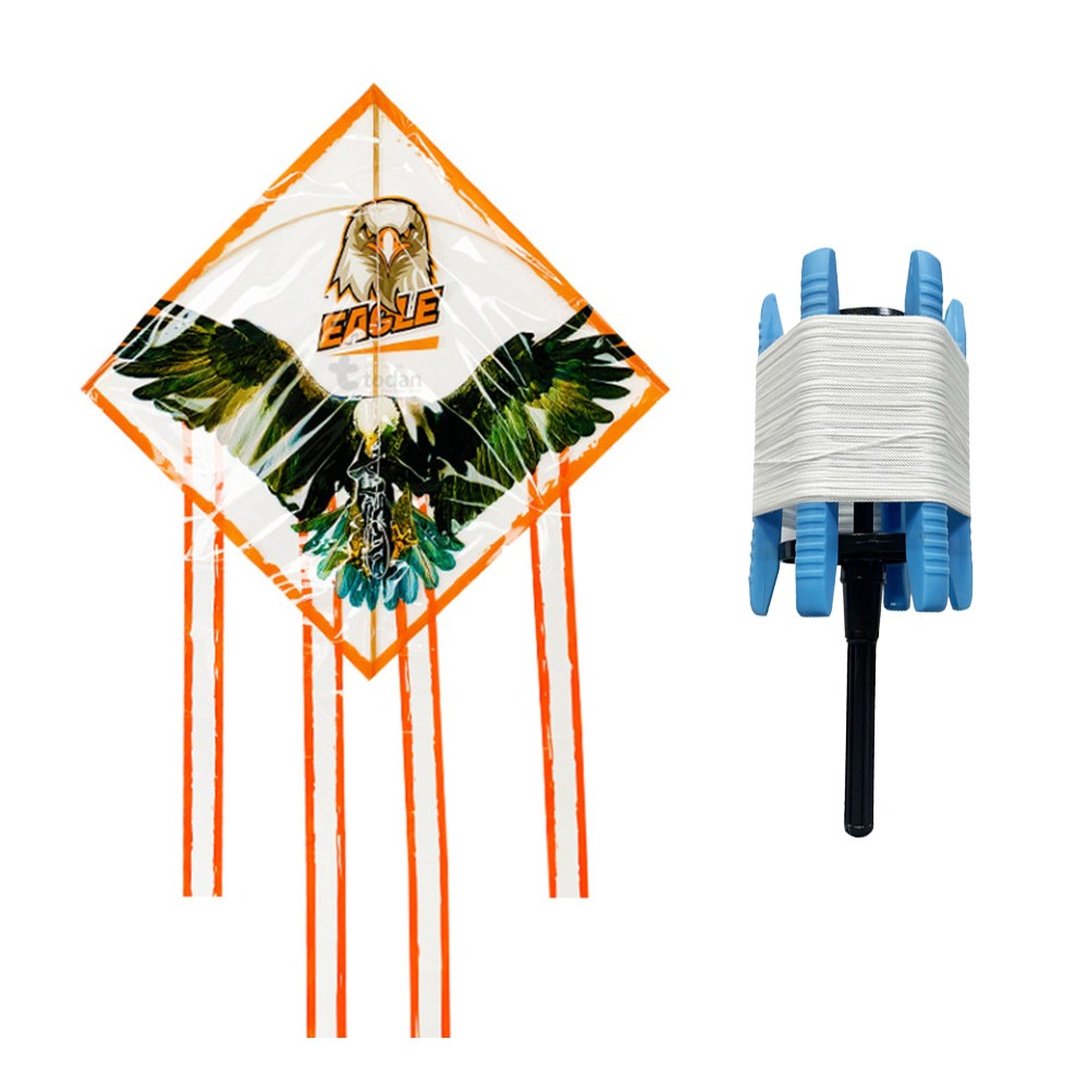 연날리기 세트 긴꼬리 독수리연 + 스톱퍼 얼레, 1개 8,900원