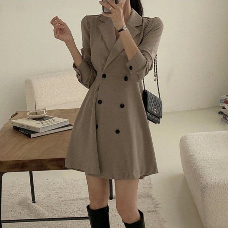 HL] 원피스 클래식 트렌치 더블 모던원피스 하객룩 96,800원