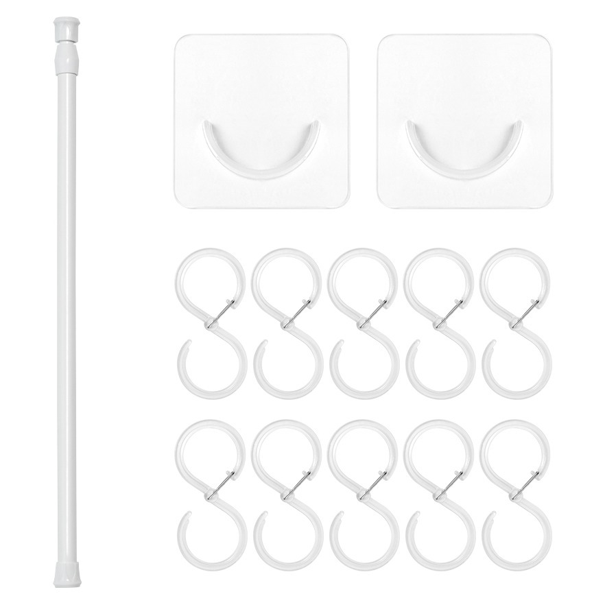 까사마루 틈새 다용도 미니 압축봉 + U자 홀더 2p + S자 고리 10p 세트 5,900원