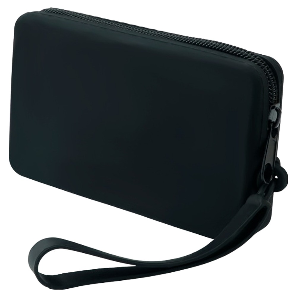 탑피아 심플 고급 이어폰 파우치 13 x 8 x 2.5 cm, 블랙, 1개, 단일상품 7,720원