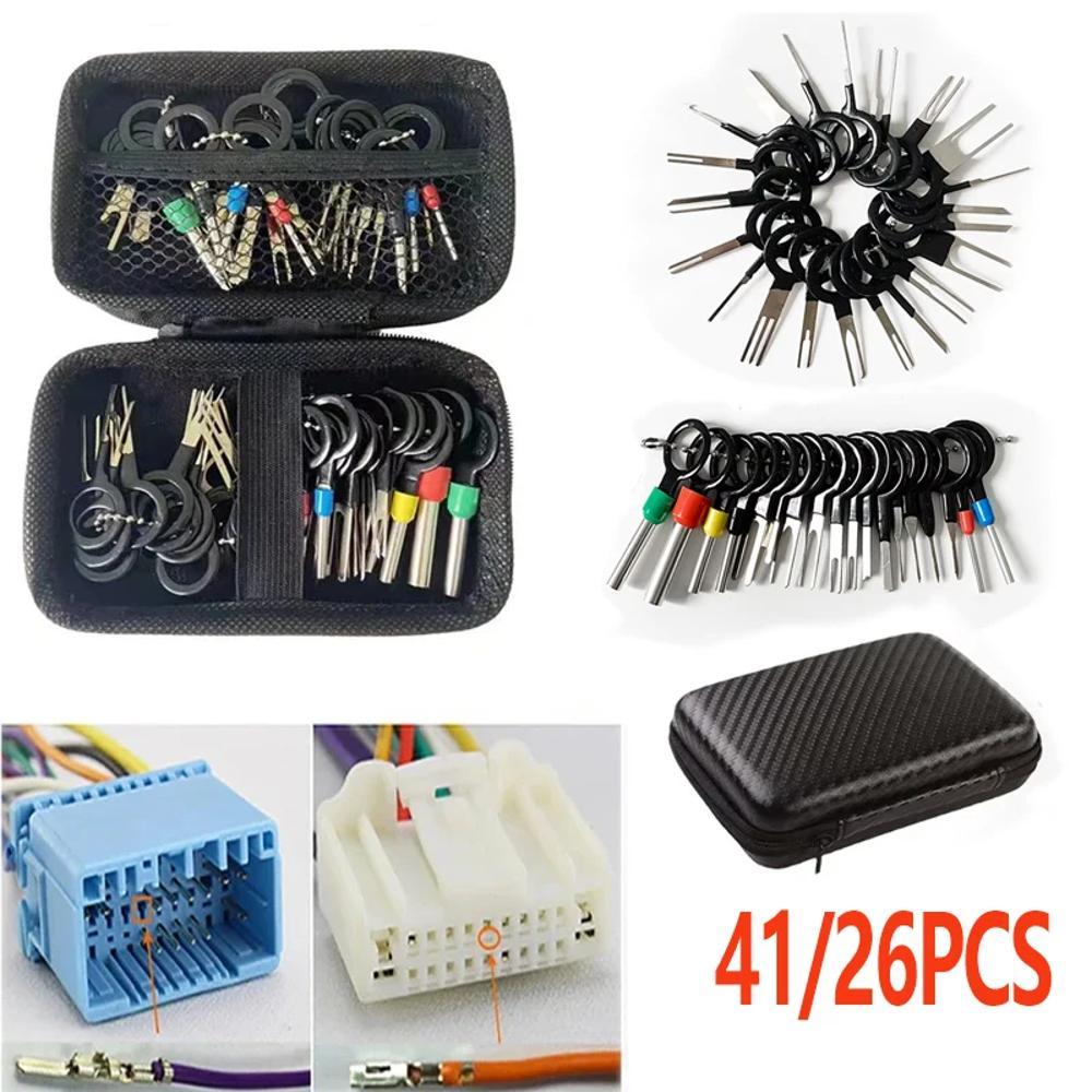 자동차 터미널 제거 핀 추출기 키트 전기 배선 크림프 커넥터 풀러 플러그 수리 도구 12,200원