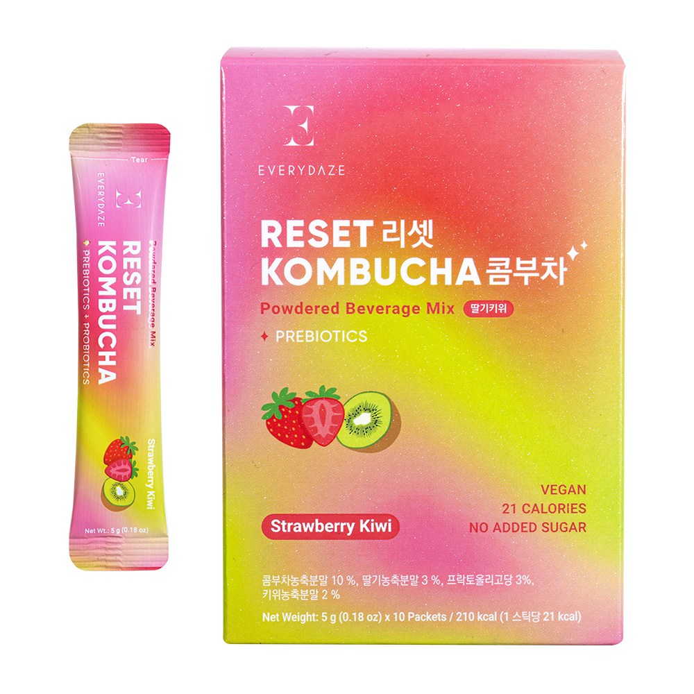 에브리데이즈 리셋 콤부차 딸기키위, 5g, 10개 7,410원