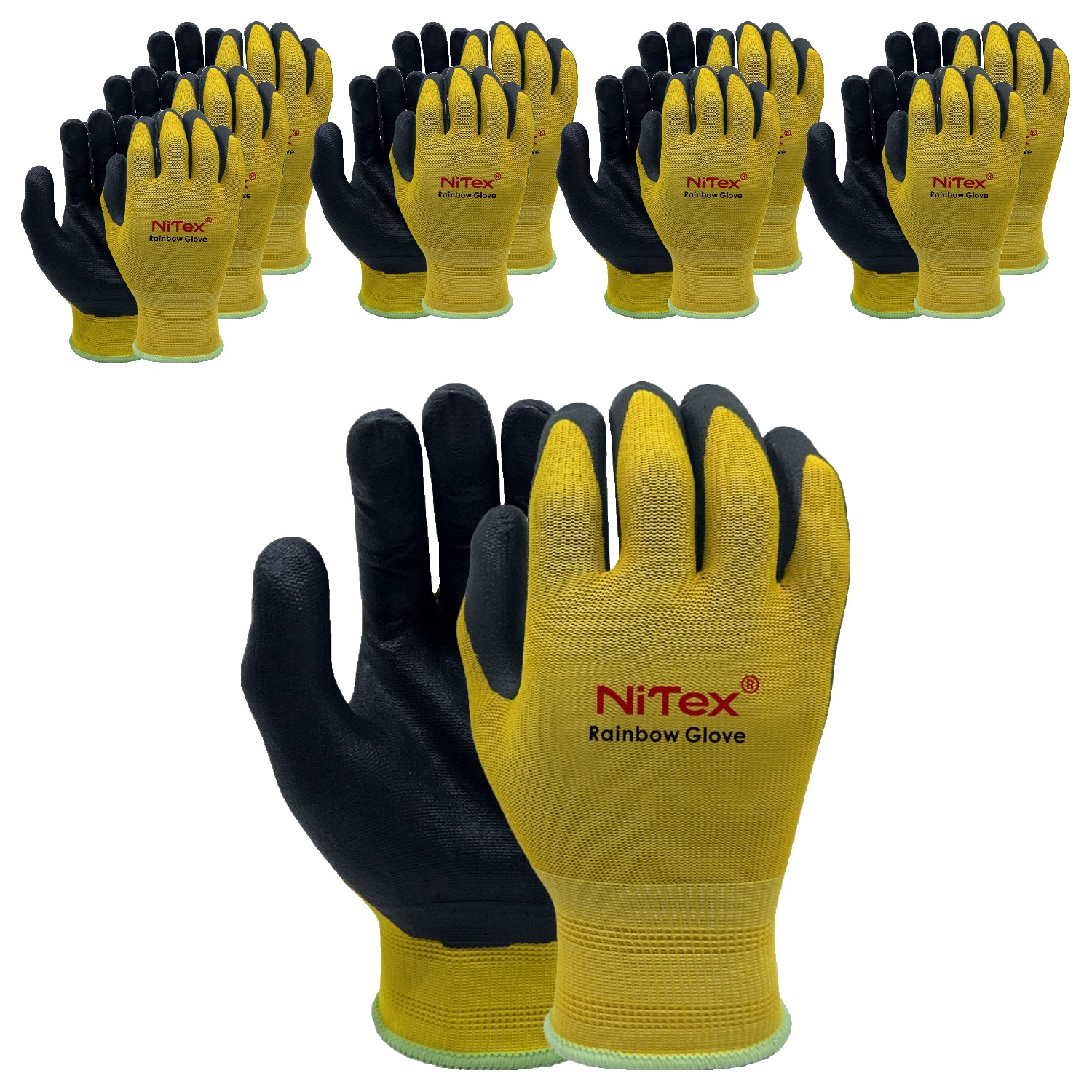 나이텍스 레인보우 NBR 폼코팅 장갑 양손 착용 세트 M 17,770원