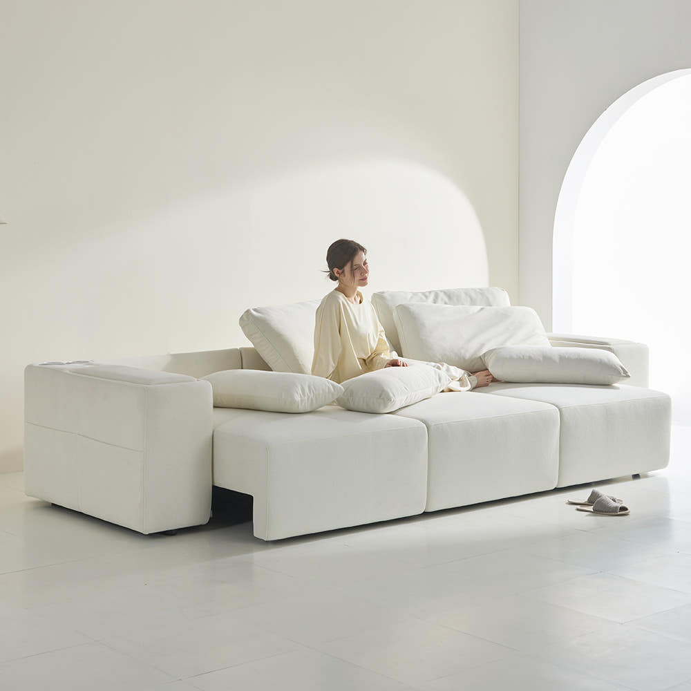 까르엠가구 4인용 타이보텍스 모션 소파 리클라이너 슬라이딩 무빙 패브릭 쇼파 450 2,120,000원