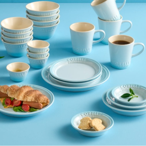 코렐 코디네이츠 브리즈스톤 도자기 그릇 식기세트 2인 4인, 블루, 1세트, 24p 270,000원