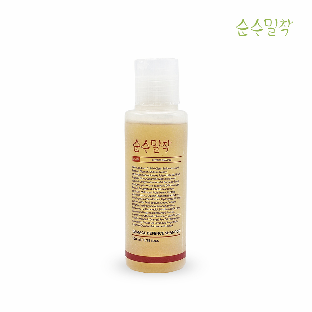 순수밀착 극손상 모발 디펜스 샴푸 100ml 4,500원