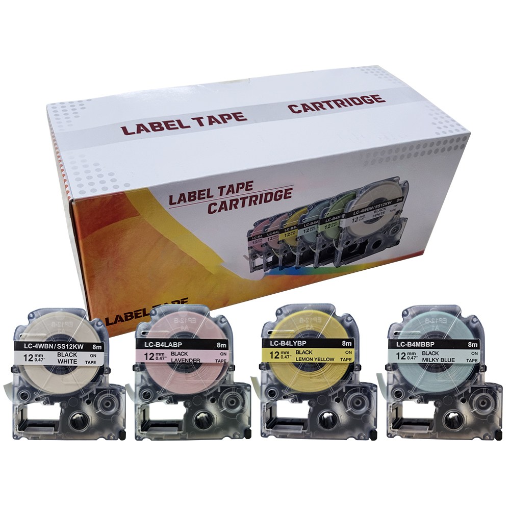 엡손 호환 라벨테이프 파스텔 컬러 세트, 파스텔C(4p) 14,000원