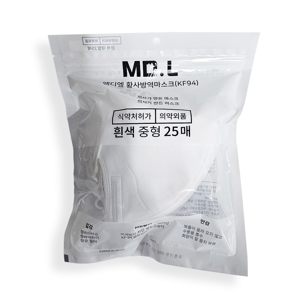 지원정 임금님 퓨레버 아케아 KF94 새부리형 마스크 100매, 25개입, 4개 22,050원