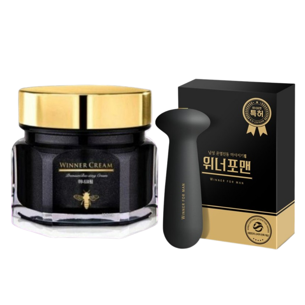 [Green] 정품 뉴 위너크림 봉독 30프로 업그레이드 왕자크림 고래크림 + 위너포맨 마사지기 벌침크림 붕독 마사지크림, 1개, 100ml 306,000원
