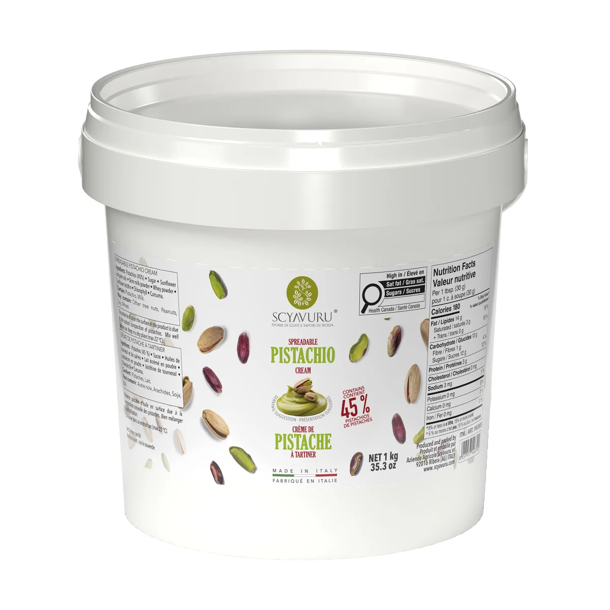 피스타치오 스프레드 대용량 1kg 45% 두바이 쫀득 쿠키 두쫀쿠(캐나다 발송) 49,900원