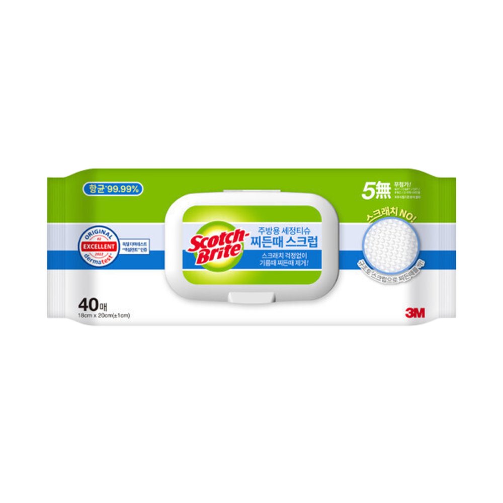 3m 스카치브라이트 주방용 세정티슈 찌든때스크럽 19,890원