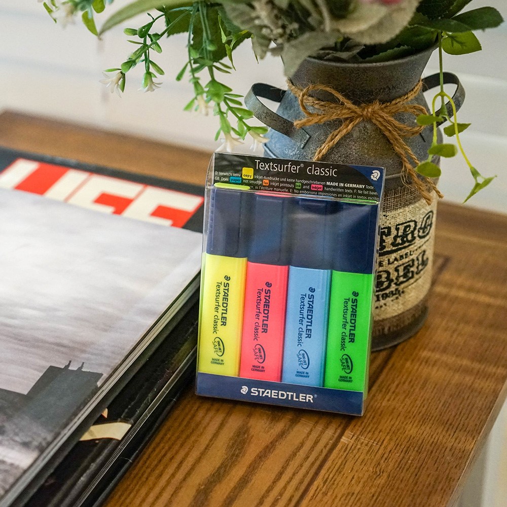 스테들러 텍스트서퍼 형광펜 4색 세트, 364 WP4, 4색 세트 (364WP4) 4,680원