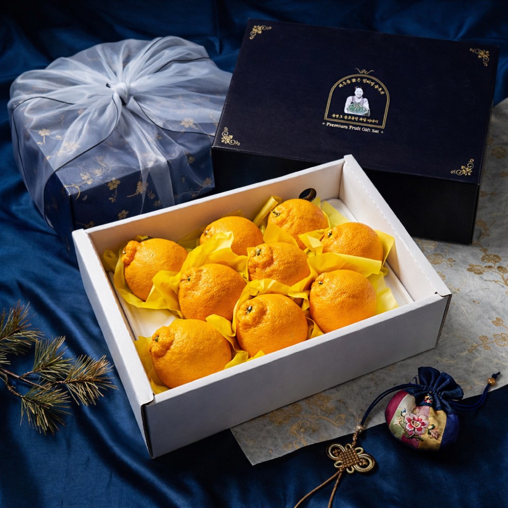 [사계담음] 완판 프리미엄 15브릭스 산지직송 제주 한라봉선물세트 5kg 명절선물 고급포장 보자기포장 44,500원