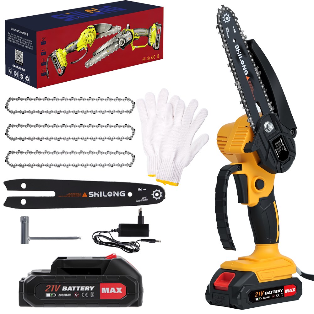SHILONG 무선 리튬 전기톱 작은 체격 고출력 31,980원