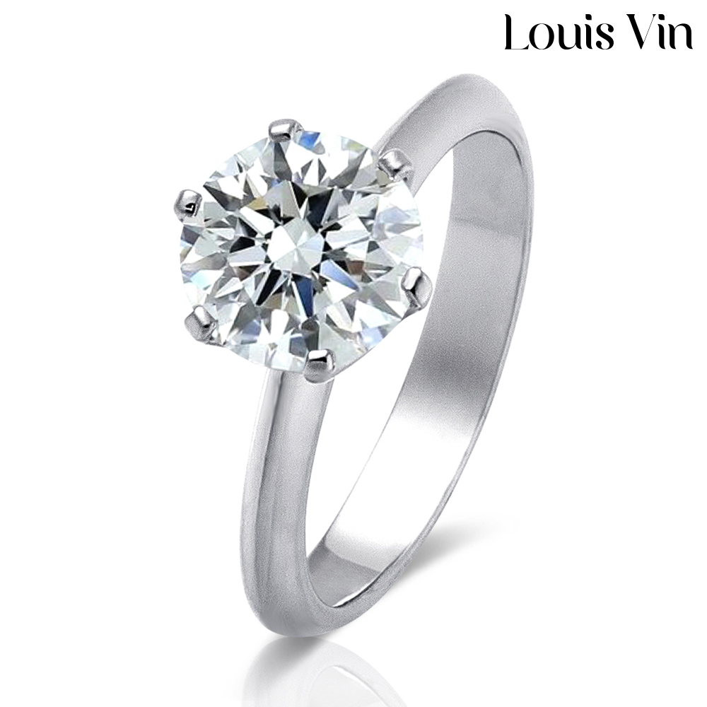 [GRA인증서/엑설런트컷팅/D-Color] 1,2,3 캐럿 모이사나이트 다이아 솔리테어 베이직 반지 298,000원