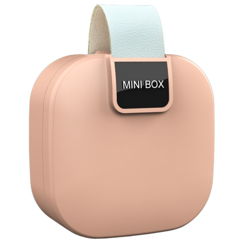 휴대용 보관함 데이터 케이블 충전기 다기능 미니 보관함 블루투스 헤드셋 약 보석 보관함, 1개, 핑크 4,500원