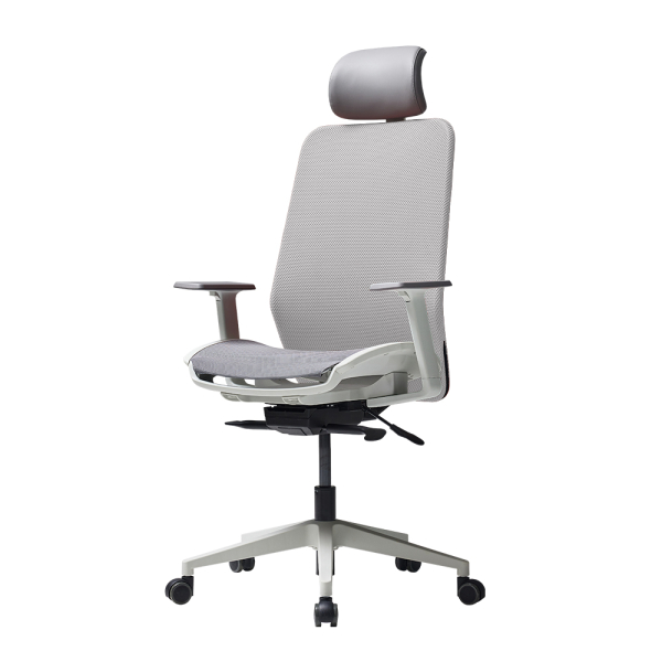 듀오백 슈프림 Q1SP-HDA-MW 메쉬 컴퓨터 책상 의자, 라이트 그레이 294,000원