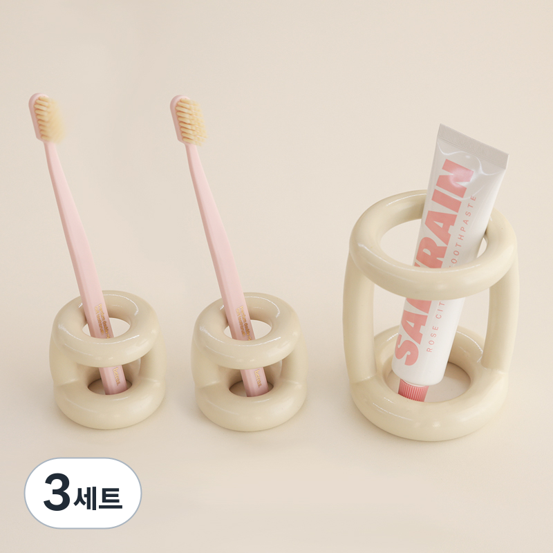 달팽이리빙 몽글몽글 칫솔꽂이 S 2p + L 세트 61,500원