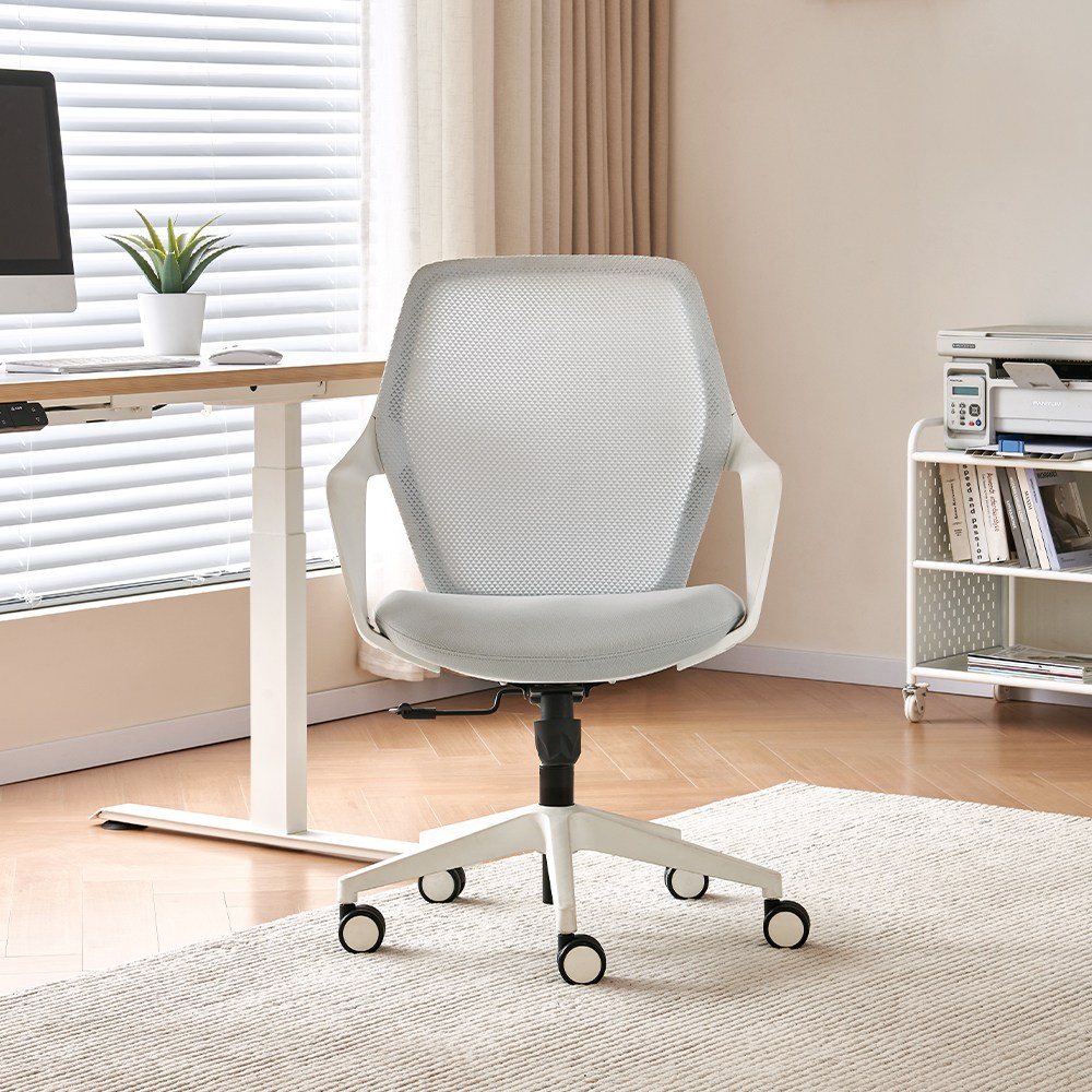아우스 DS01 메쉬 사무실 학생 컴퓨터의자 사무용 공부 게이밍 책상 의자, 화이트 86,800원