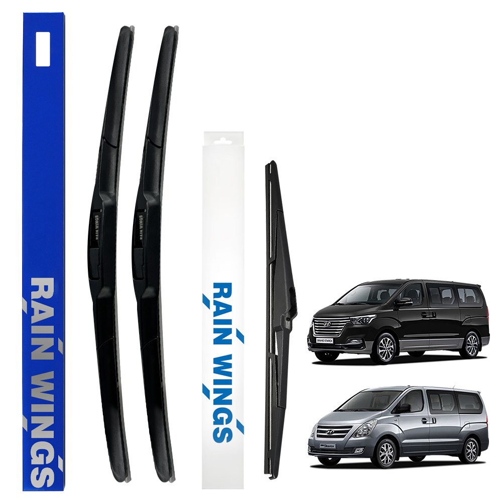 현대 그랜드 스타렉스 전용 순정(호환)형 하이브리드 와이퍼 전면 후면 후방 리어 세트 08년형~21년 더 뉴 밴 웨건 3인승 5인승 9인승11인승 12인승 리무진 25,730원
