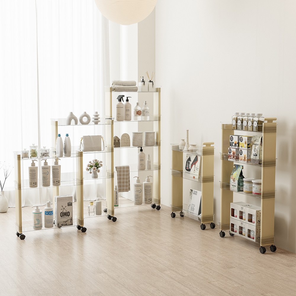 홈비 한뼘 틈새 이동식 트롤리 선반 42,900원