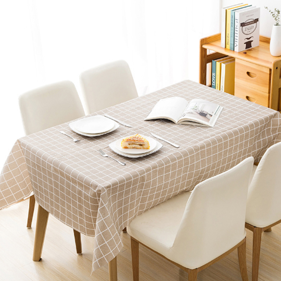 요롬코롬 체크패턴 일회용 파티 테이블보 브라운 137 x 90 cm 3,390원