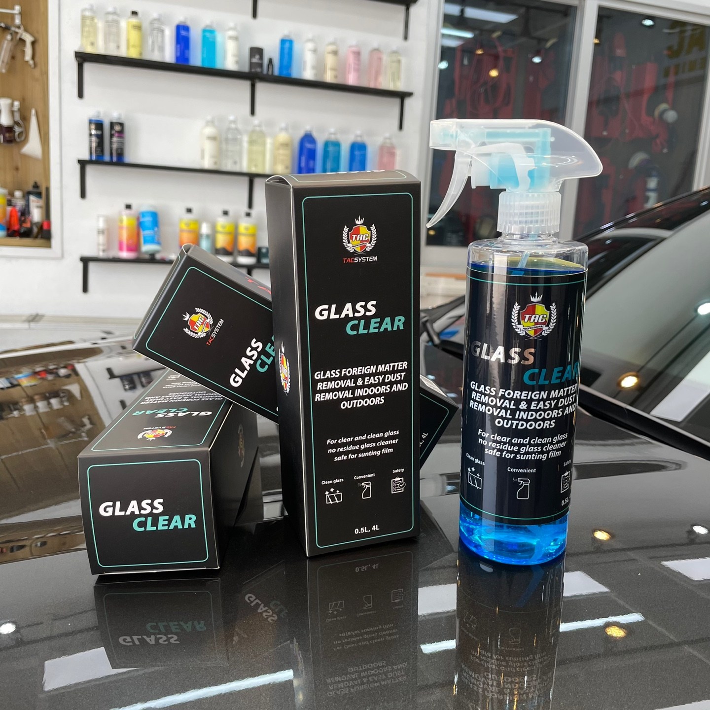 TAC시스템 글라스 클리어 500ml 중성 유리세정제 실내외 전용 막타월 1장 증정 7,000원