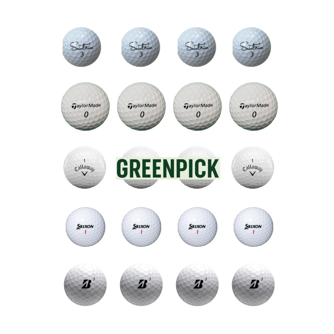 [그린픽 로스트볼] 브리지스톤/세인트나인/스릭슨/캘러웨이/테일러메이드 A+/A 등급, 흰색/컬러 1개입 10개, 1개, 10개입, 테일러메이드 A등급 흰색 5,990원