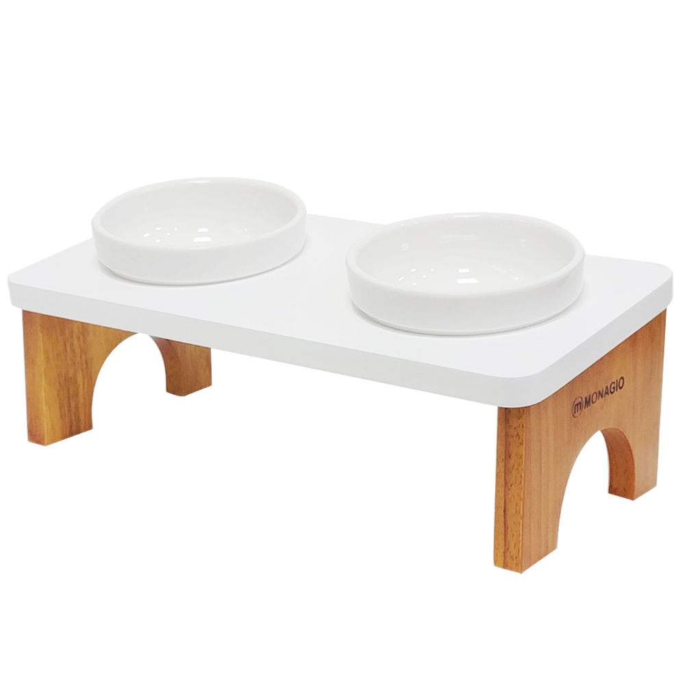 모나지오 스위트 강아지 원목식기 2구 멜라민 17,300원