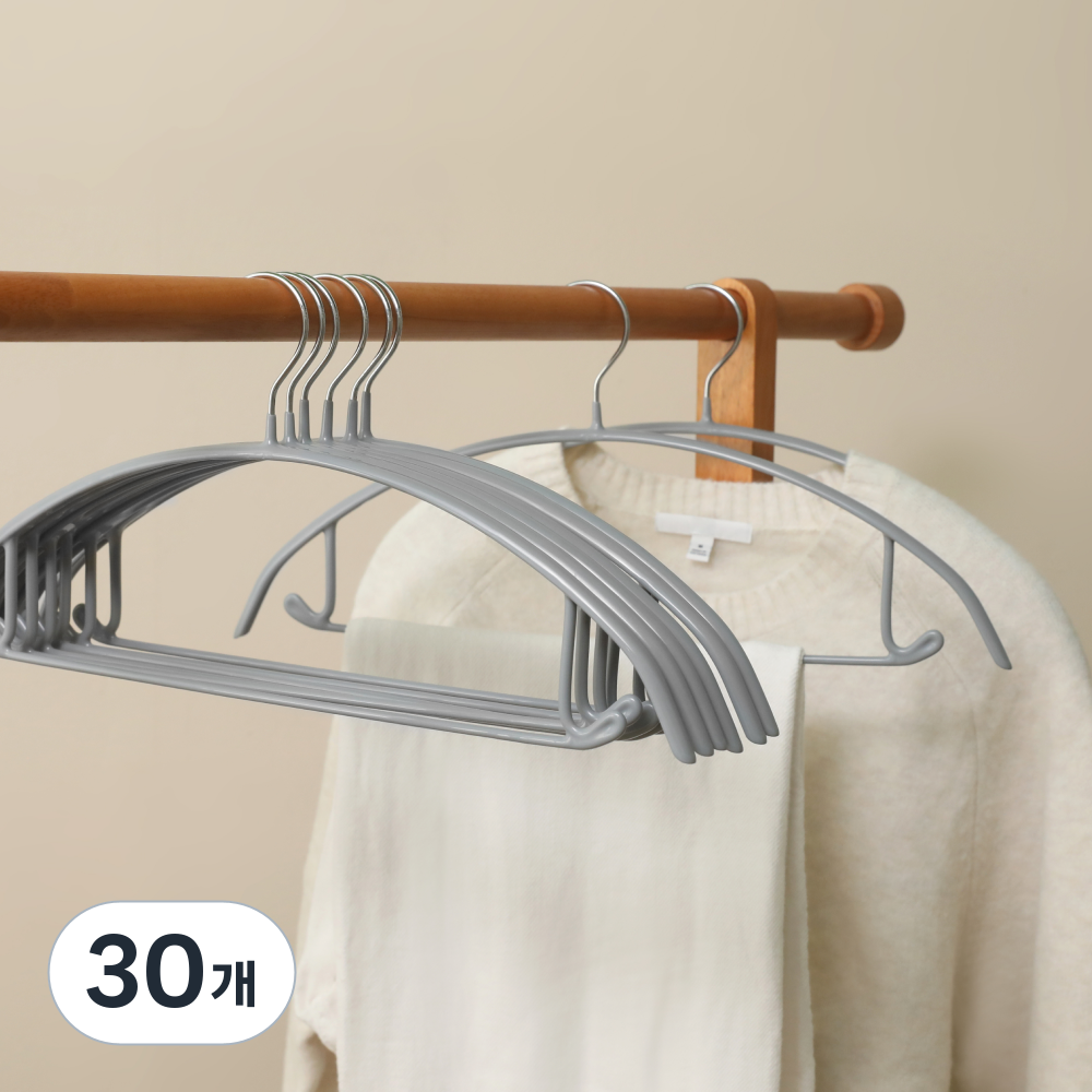 앤디랩 핏가드 어깨뿔방지 논슬립 옷걸이, 그레이, 30개 17,510원