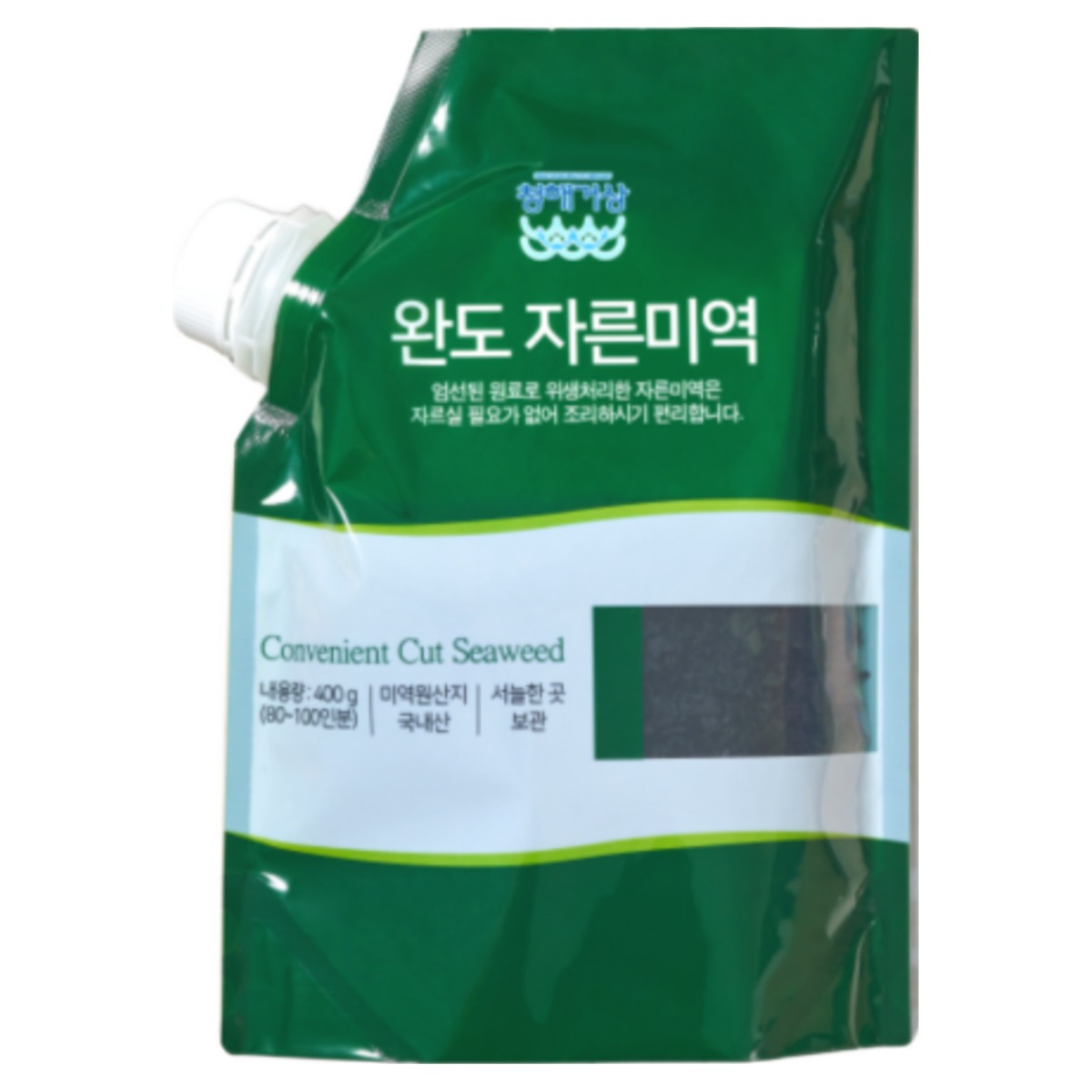 [청해거상] 유기농 완도 자른미역 400g X 2봉 산지직송 건미역, 400g, 2개 24,000원