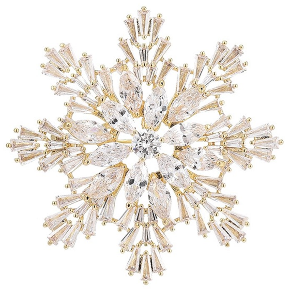 에르모사제이 B034 명품 크리스탈 눈꽃송이 브로치 23,900원