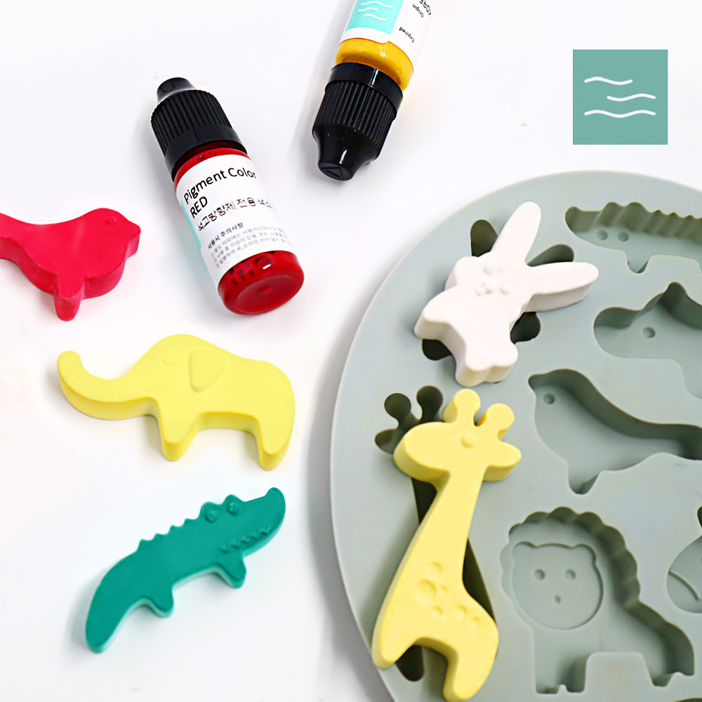 몰드1+1 애니멀프렌즈 석고방향제 만들기 KIT 키트 (약 100개 작업가능) 재료 27,900원