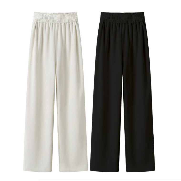 1+1 레이지데이즈 여성 기모 골덴 와이드 팬츠 밴딩 코듀로이 바지 36,900원