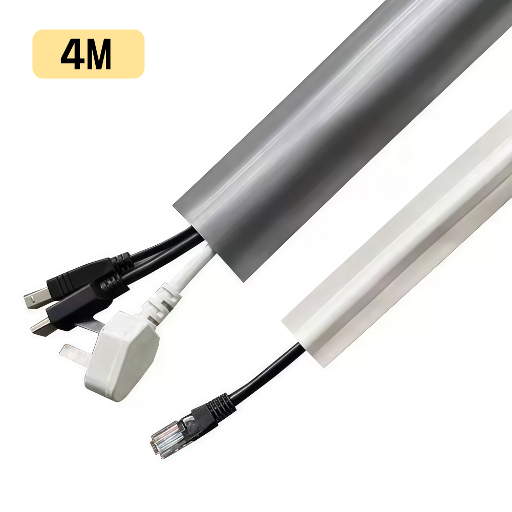 준성유통 잘라쓰는 테이프형 전선 케이블 몰딩 선정리 가리개 4m, 화이트-4m, 1개 7,900원