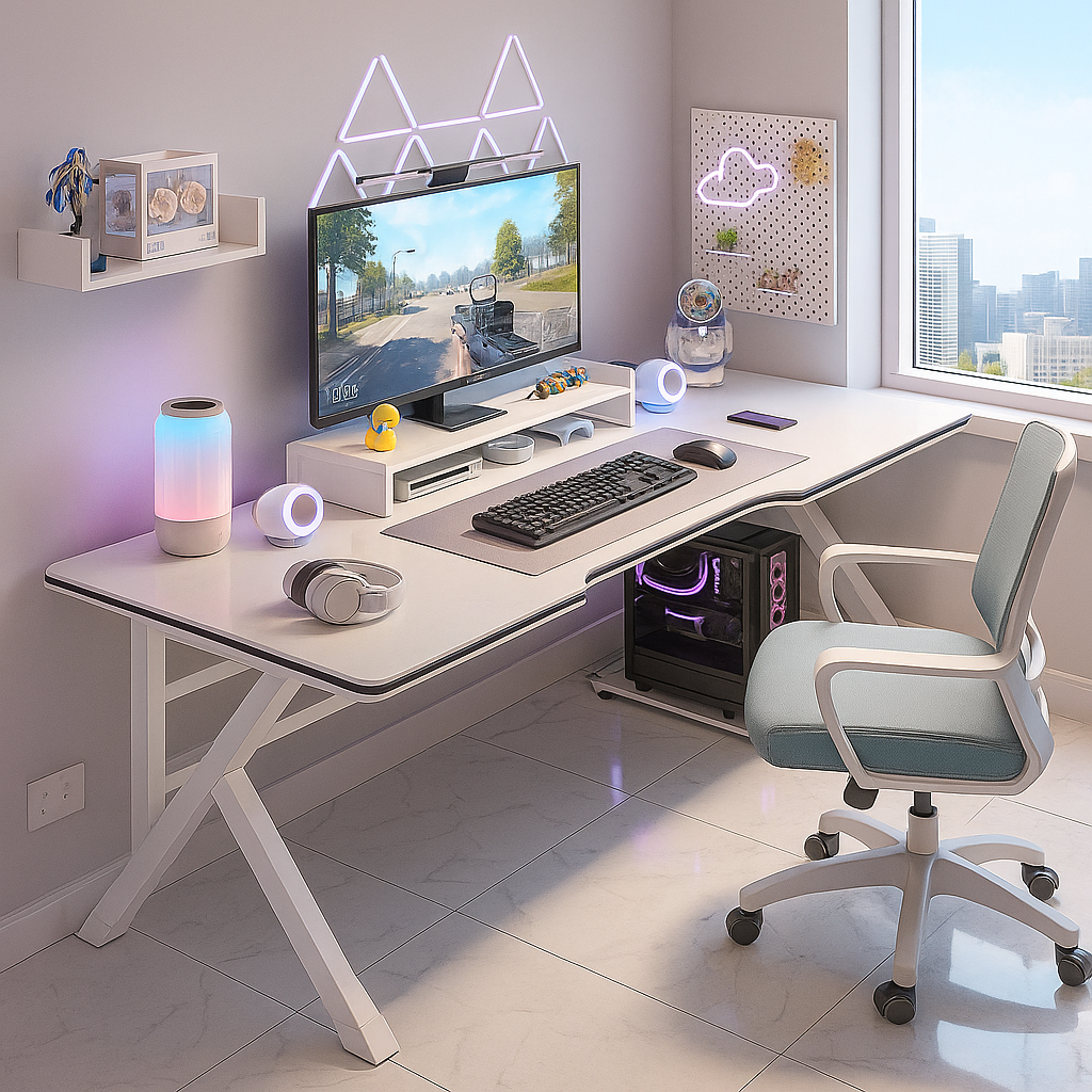 아르디스 컴퓨터 게이밍 책상, 화이트 49,750원