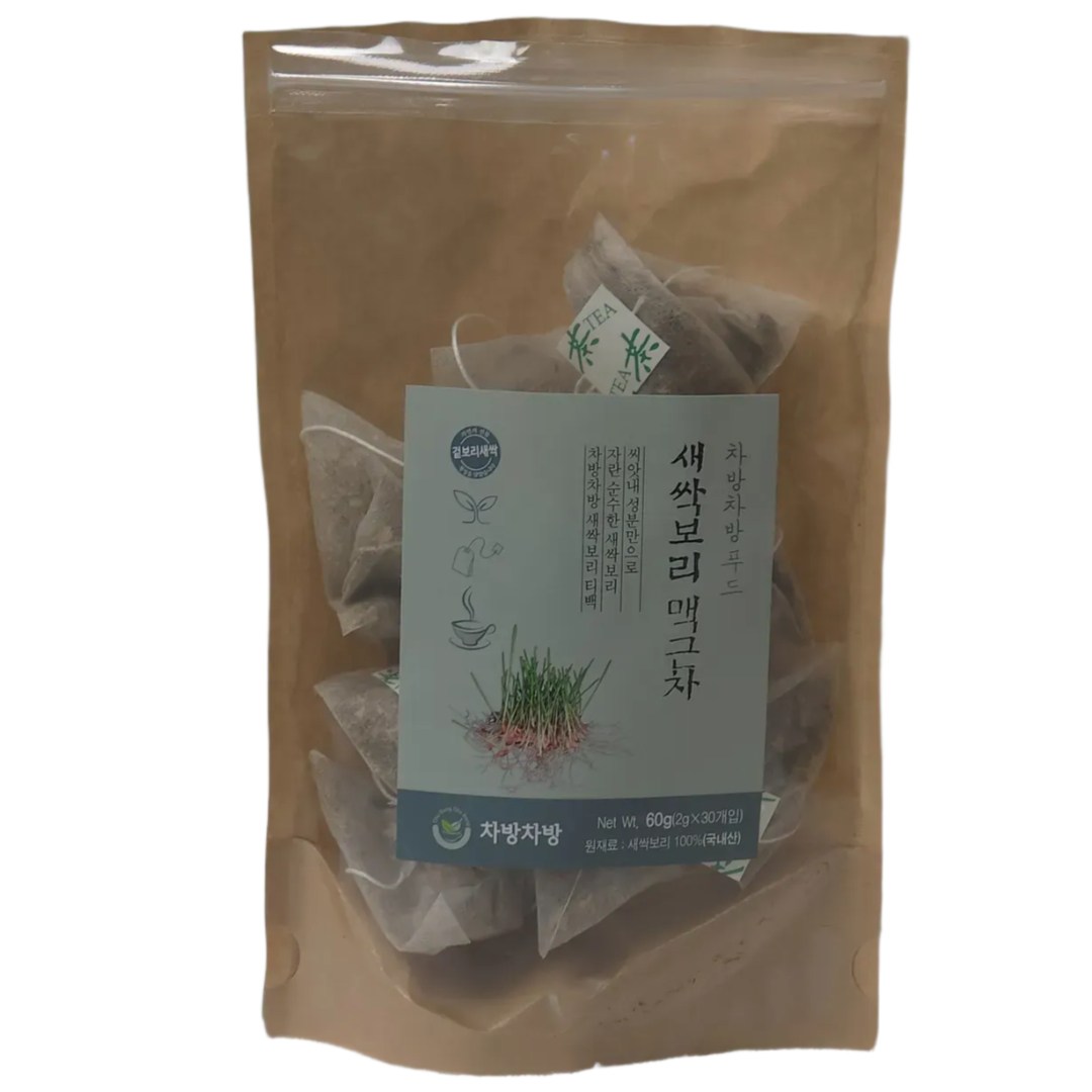 겉보리 새싹 보리차 맥근 티백차 마시는 국산 TEA 소화 효소 효능 풍부 60g 50,000원