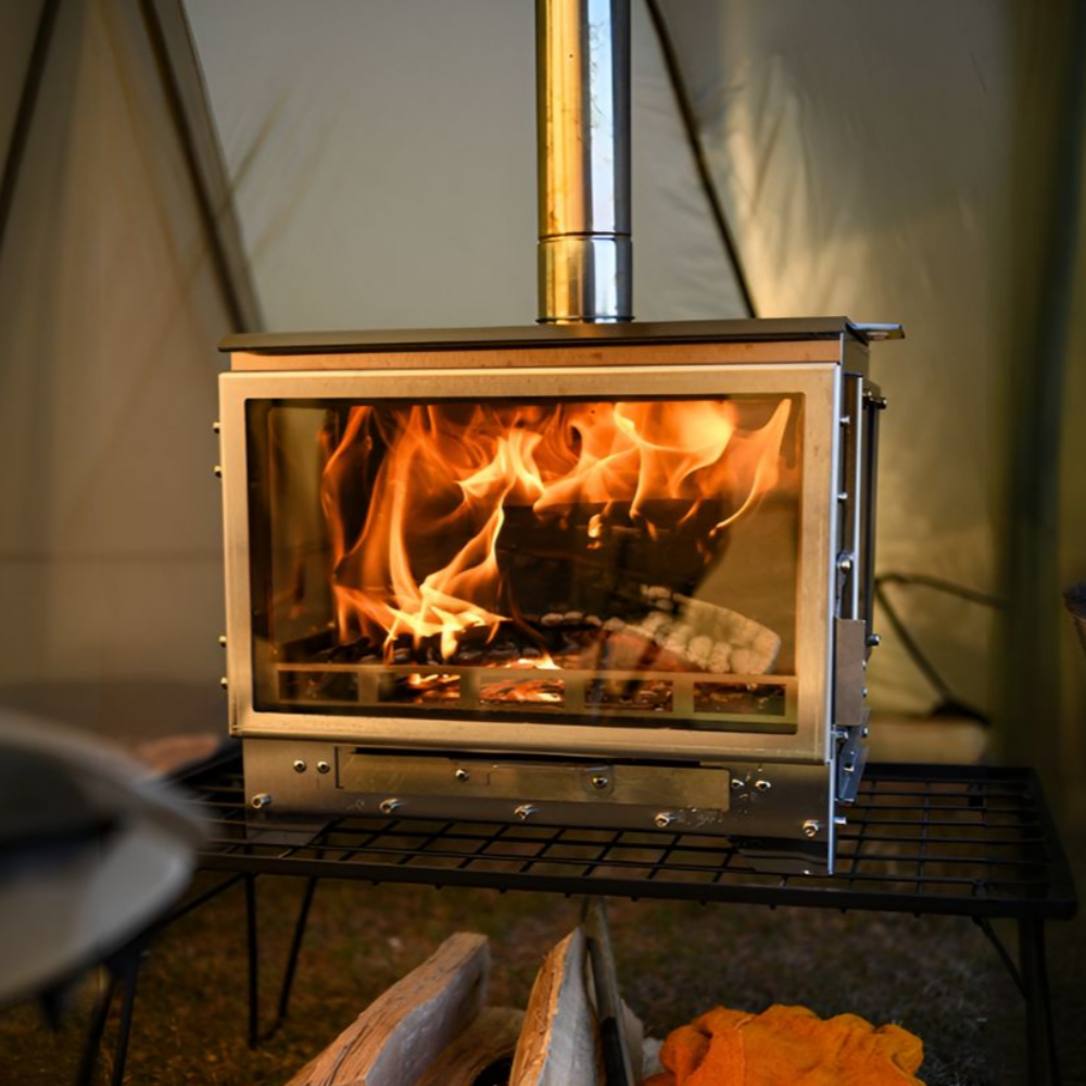 와일드스토브 2026년형 화목난로 3면 내열유리 캠핑 장작난로, 1개, g1 269,000원