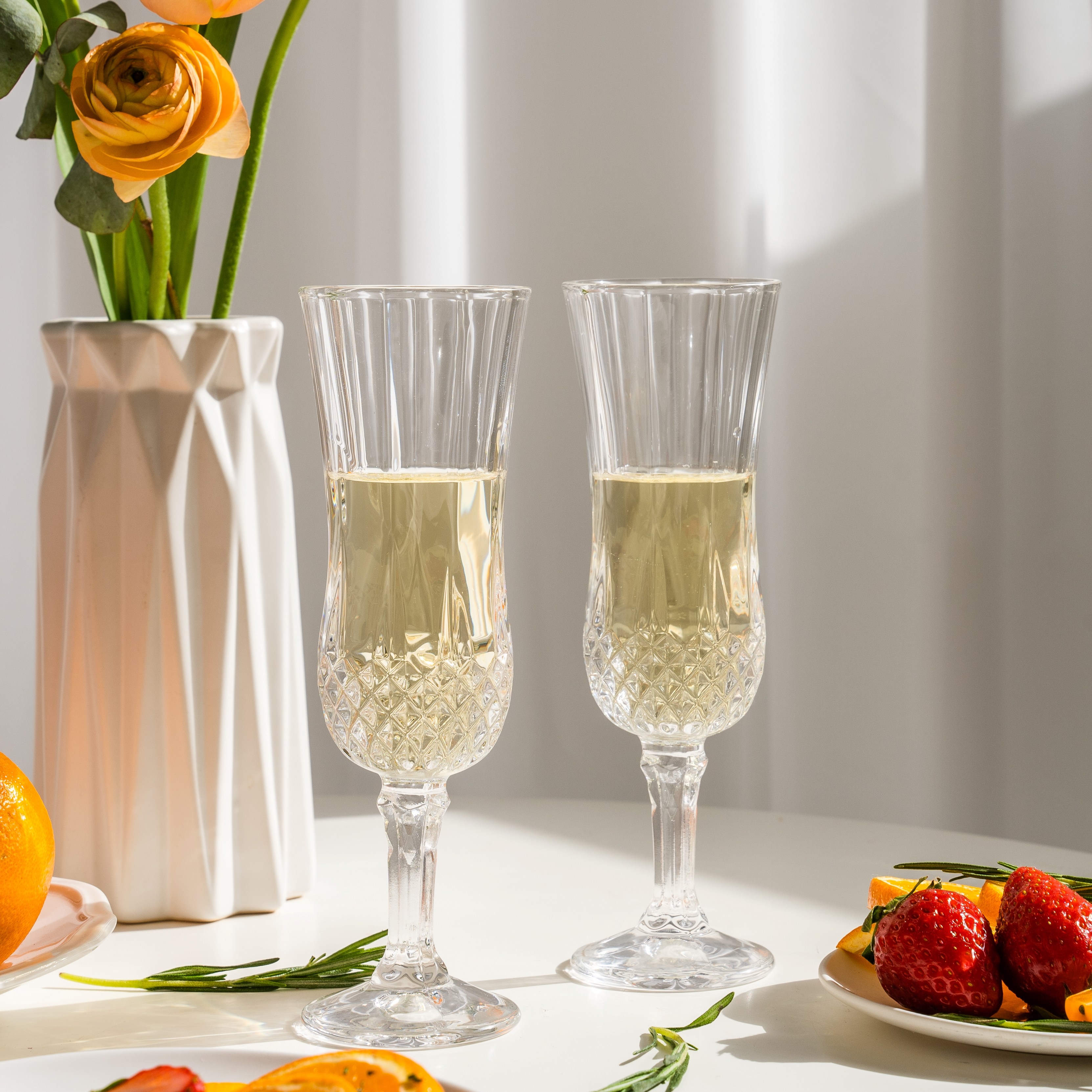 다이아 크리스탈 고급 샴페인잔, 4개, 155ml 34,960원